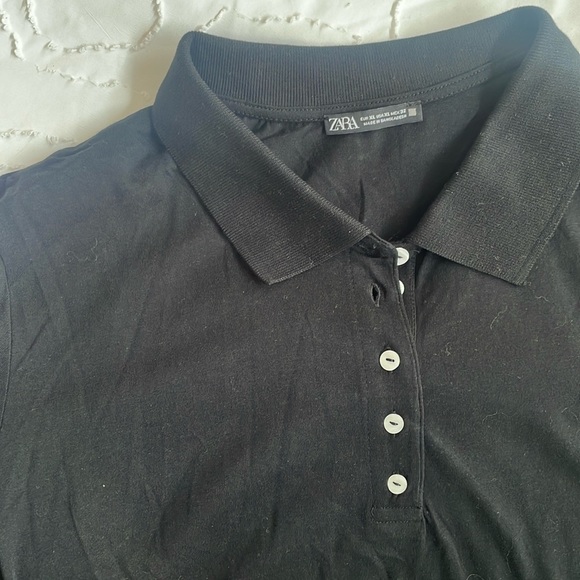 Black Zara Women’s Polo - Picture 2 of 3
